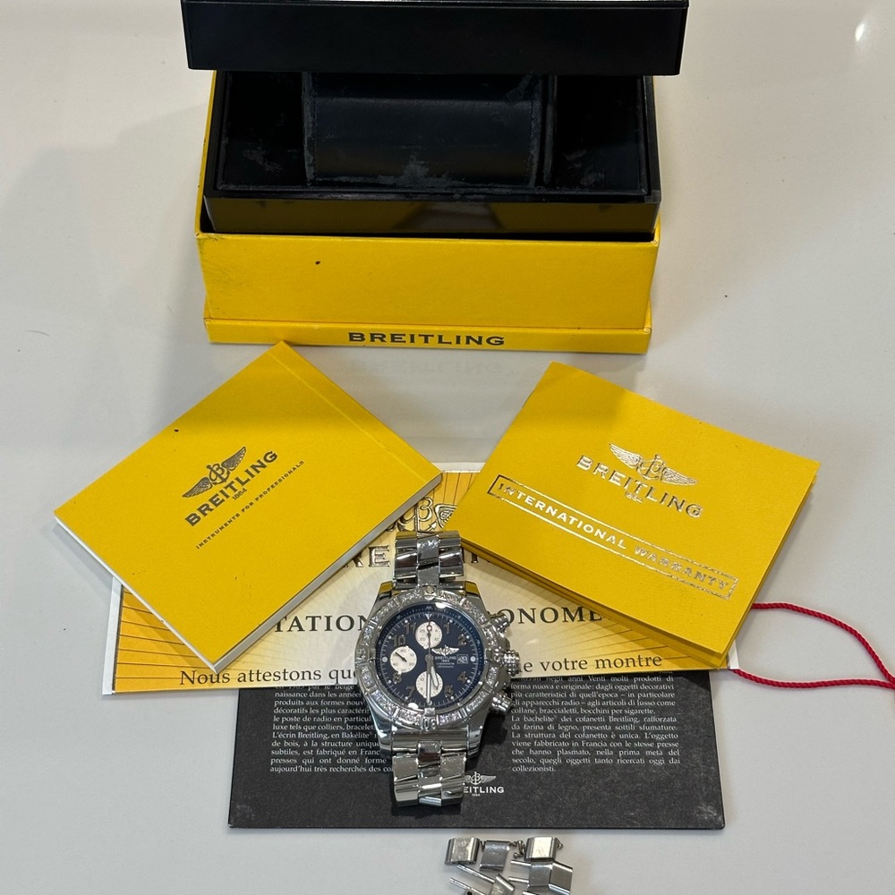 Breitling Super Avenger Diamond Watch - Picture 2 of 14